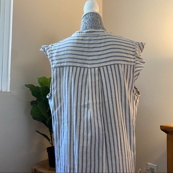 Splendid Pirouette Striped Henley Dress XL - Picture 10 of 12